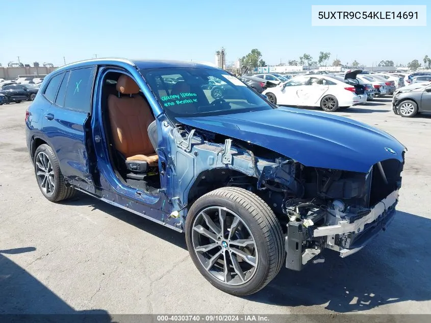 2019 BMW X3 xDrive30I VIN: 5UXTR9C54KLE14691 Lot: 40303740