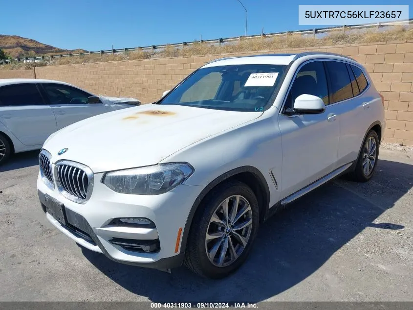 2019 BMW X3 Sdrive30I VIN: 5UXTR7C56KLF23657 Lot: 40311903