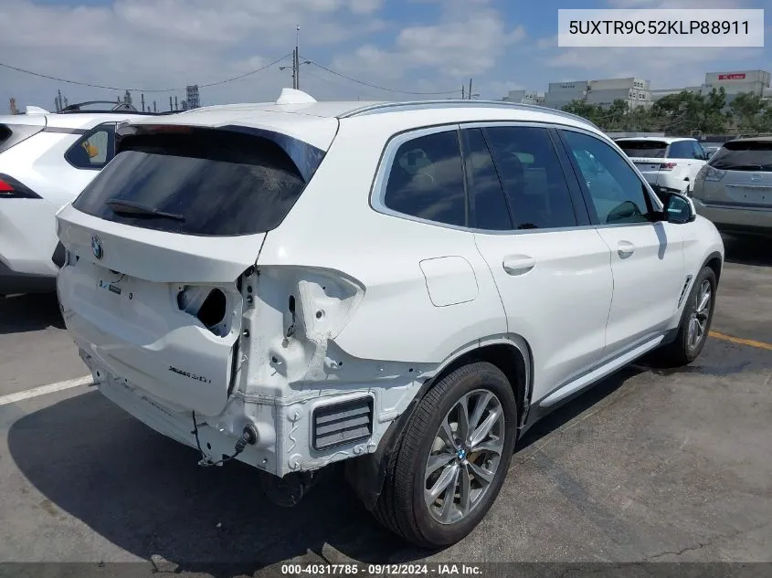 2019 BMW X3 xDrive30I VIN: 5UXTR9C52KLP88911 Lot: 40317785