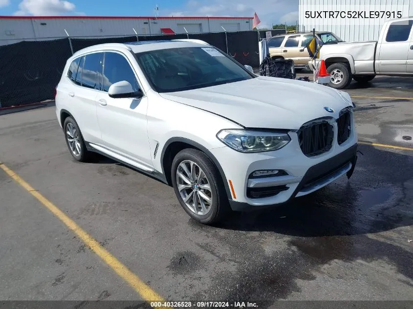 2019 BMW X3 Sdrive30I VIN: 5UXTR7C52KLE97915 Lot: 40326528