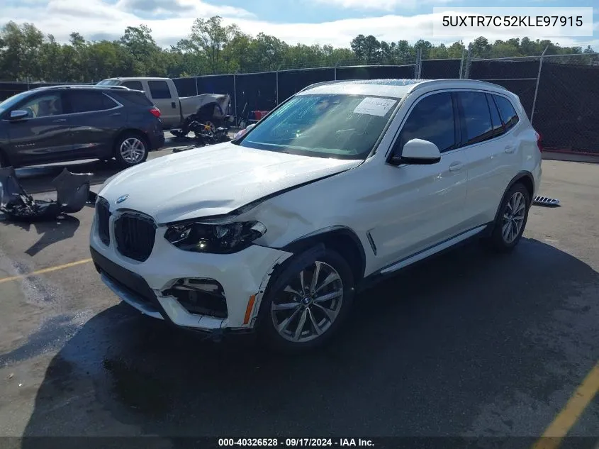 2019 BMW X3 Sdrive30I VIN: 5UXTR7C52KLE97915 Lot: 40326528