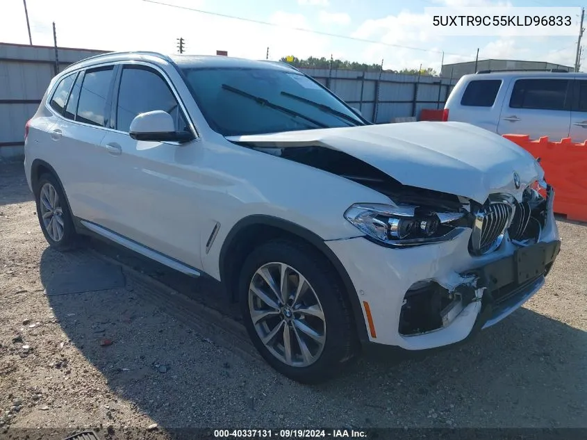 2019 BMW X3 xDrive30I VIN: 5UXTR9C55KLD96833 Lot: 40337131