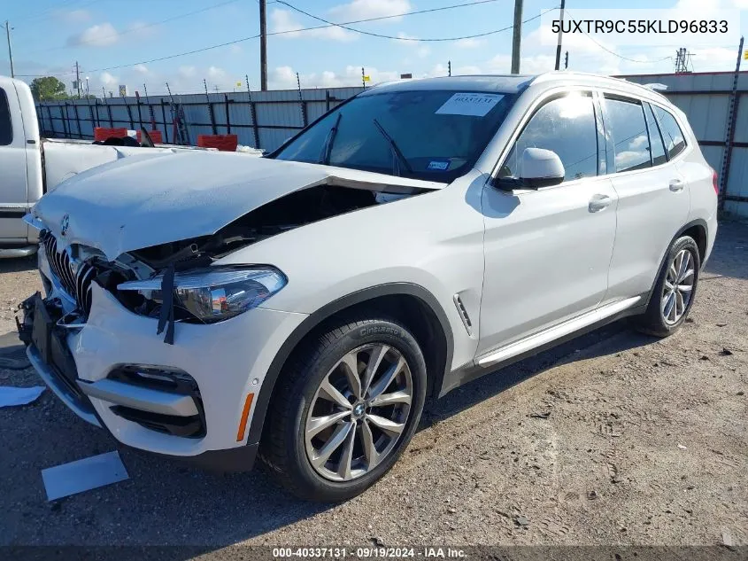 2019 BMW X3 xDrive30I VIN: 5UXTR9C55KLD96833 Lot: 40337131