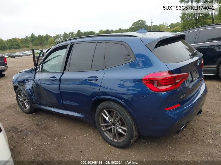 5UXTS3C57KLR74042 2019 BMW X3 xDrivem40I