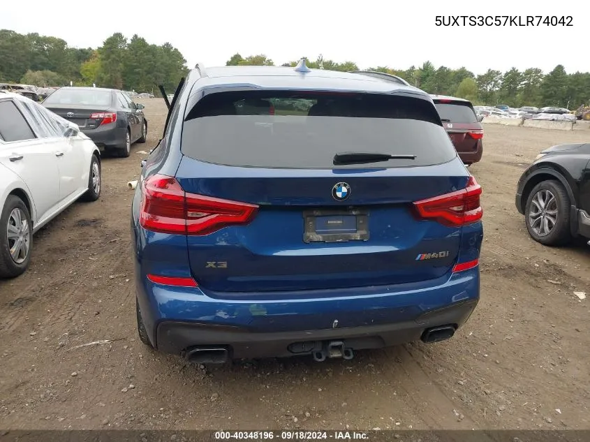 5UXTS3C57KLR74042 2019 BMW X3 xDrivem40I