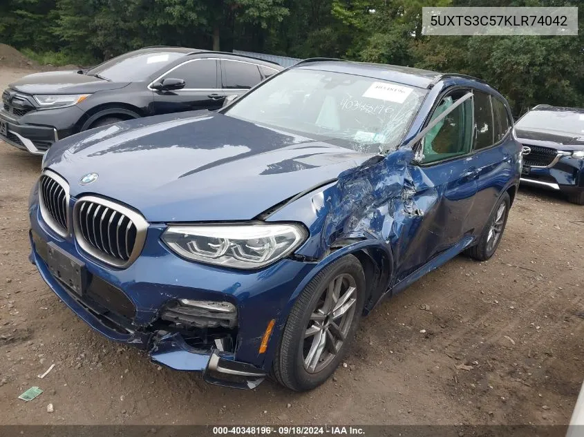 5UXTS3C57KLR74042 2019 BMW X3 xDrivem40I