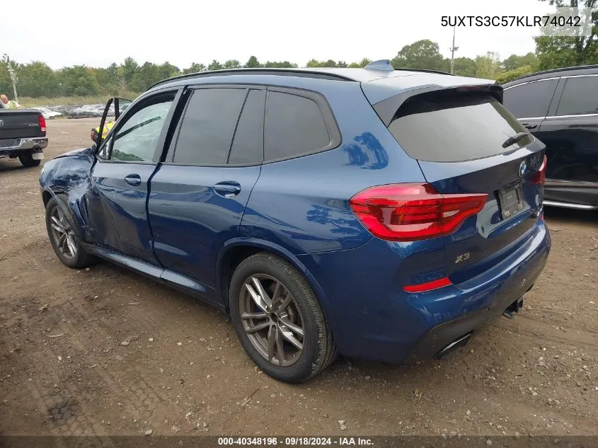 5UXTS3C57KLR74042 2019 BMW X3 xDrivem40I