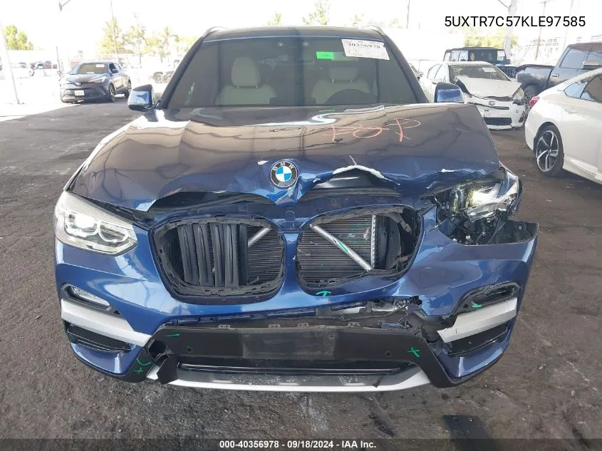 5UXTR7C57KLE97585 2019 BMW X3 Sdrive30I