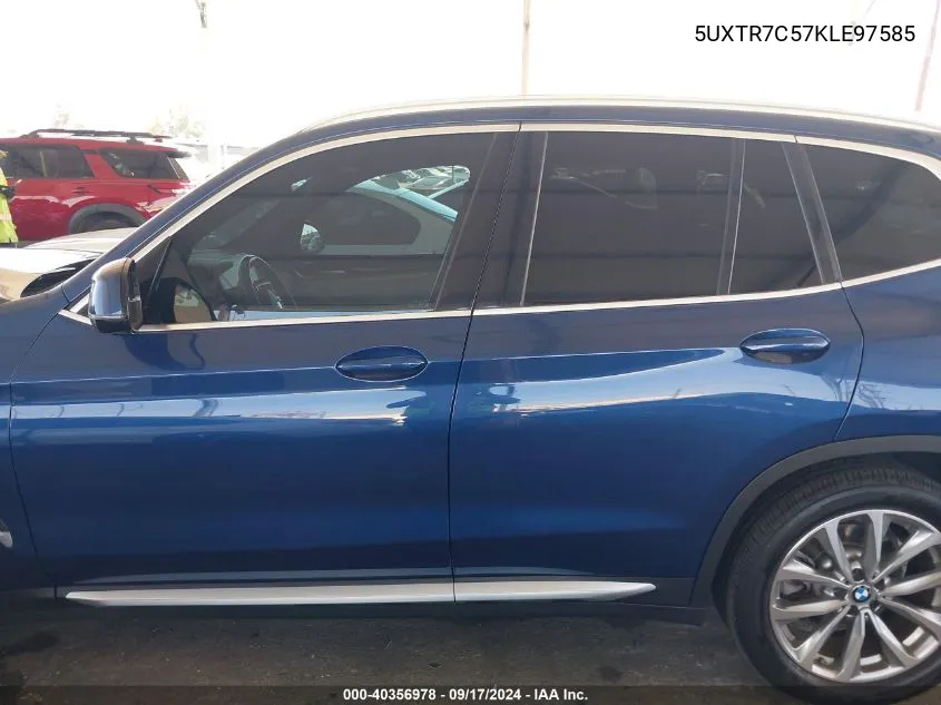 2019 BMW X3 Sdrive30I VIN: 5UXTR7C57KLE97585 Lot: 40356978