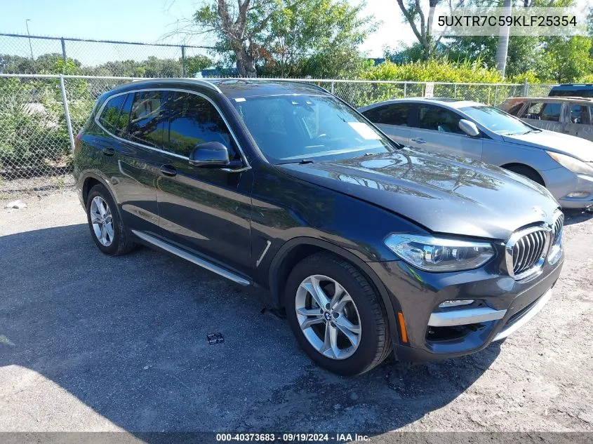 5UXTR7C59KLF25354 2019 BMW X3 Sdrive30I