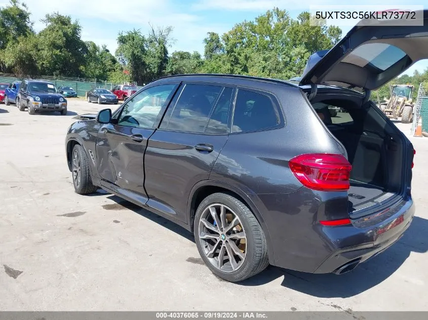 2019 BMW X3 M40I VIN: 5UXTS3C56KLR73772 Lot: 40376065