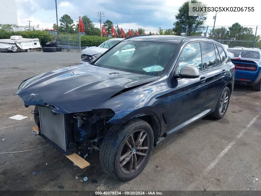 5UXTS3C5XK0Z06755 2019 BMW X3 M40I