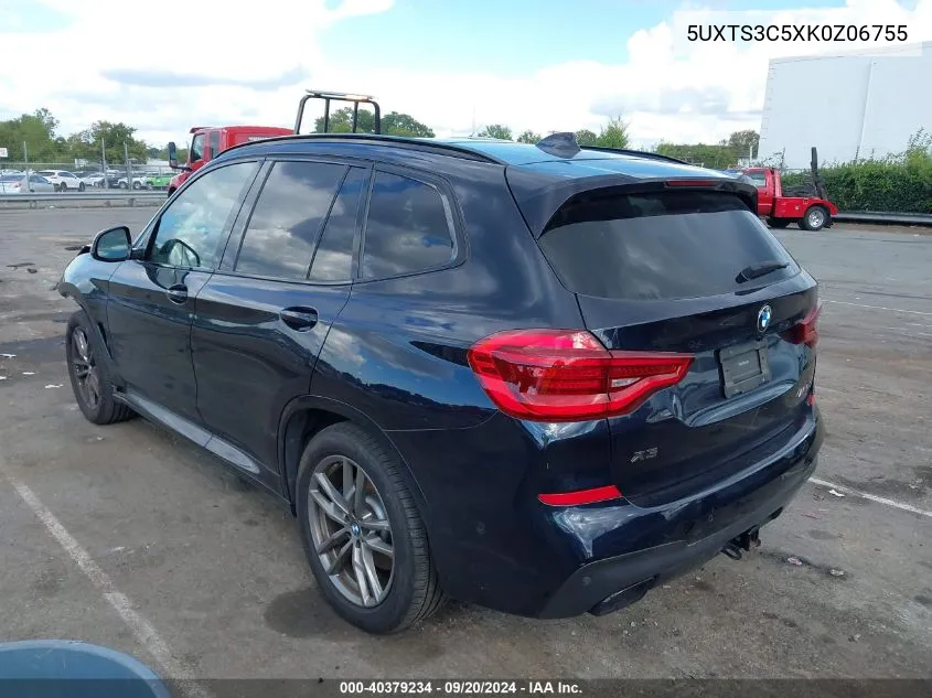 5UXTS3C5XK0Z06755 2019 BMW X3 M40I