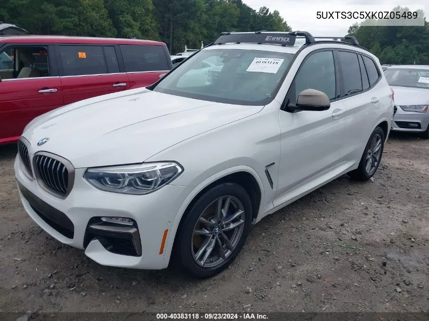 2019 BMW X3 M40I VIN: 5UXTS3C5XK0Z05489 Lot: 40383118