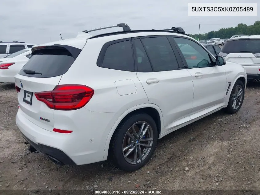 5UXTS3C5XK0Z05489 2019 BMW X3 M40I