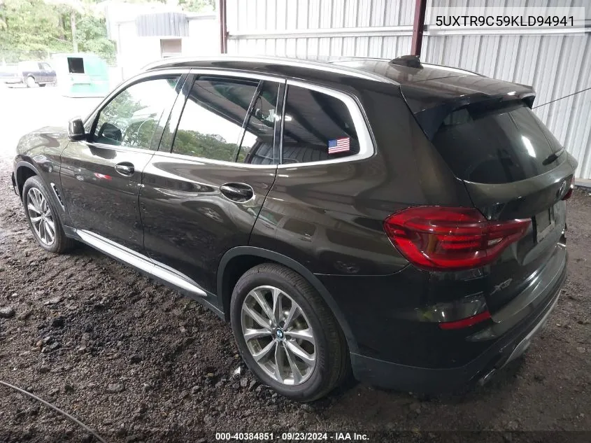 2019 BMW X3 xDrive30I VIN: 5UXTR9C59KLD94941 Lot: 40384851