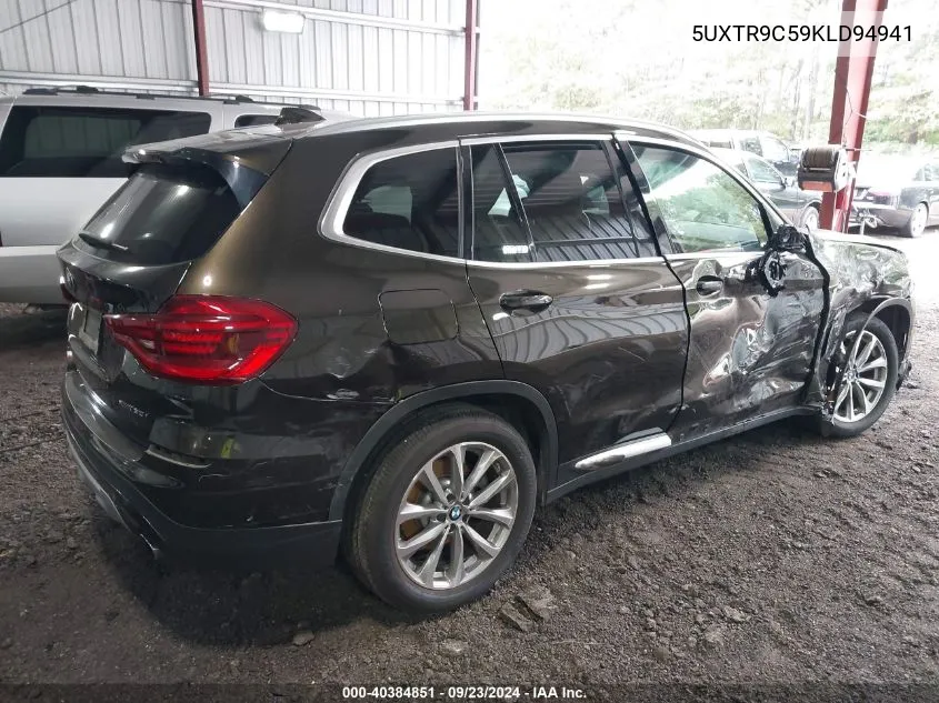 2019 BMW X3 xDrive30I VIN: 5UXTR9C59KLD94941 Lot: 40384851