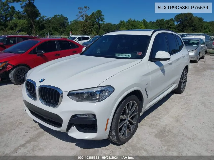 2019 BMW X3 xDrive30I VIN: 5UXTR9C53KLP76539 Lot: 40385833