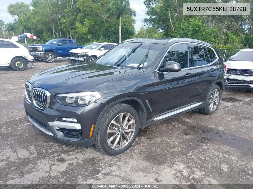 5UXTR7C55KLF28798 2019 BMW X3 Sdrive30I