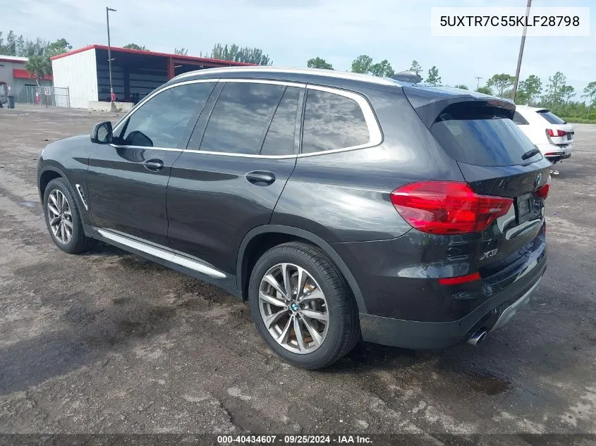 5UXTR7C55KLF28798 2019 BMW X3 Sdrive30I