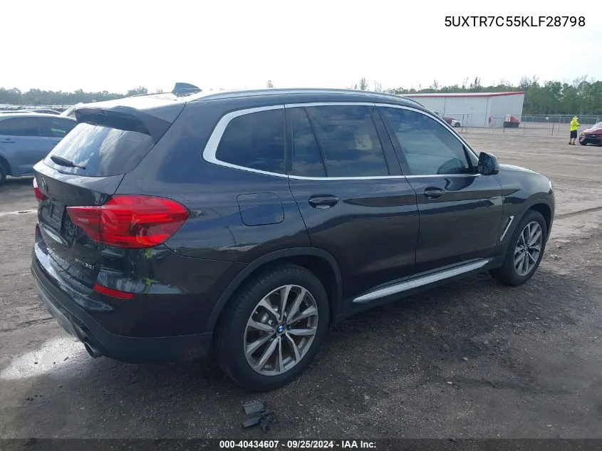 2019 BMW X3 Sdrive30I VIN: 5UXTR7C55KLF28798 Lot: 40434607