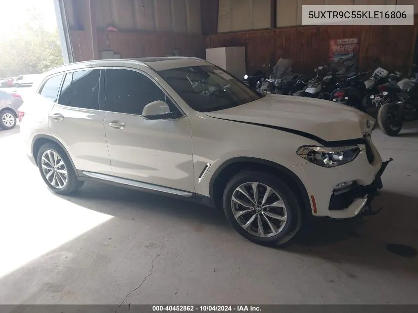 2019 BMW X3 xDrive30I VIN: 5UXTR9C55KLE16806 Lot: 40452862