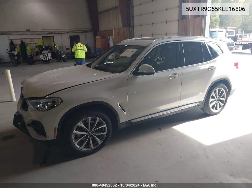 2019 BMW X3 xDrive30I VIN: 5UXTR9C55KLE16806 Lot: 40452862