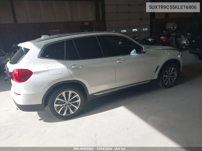 2019 BMW X3 xDrive30I VIN: 5UXTR9C55KLE16806 Lot: 40452862