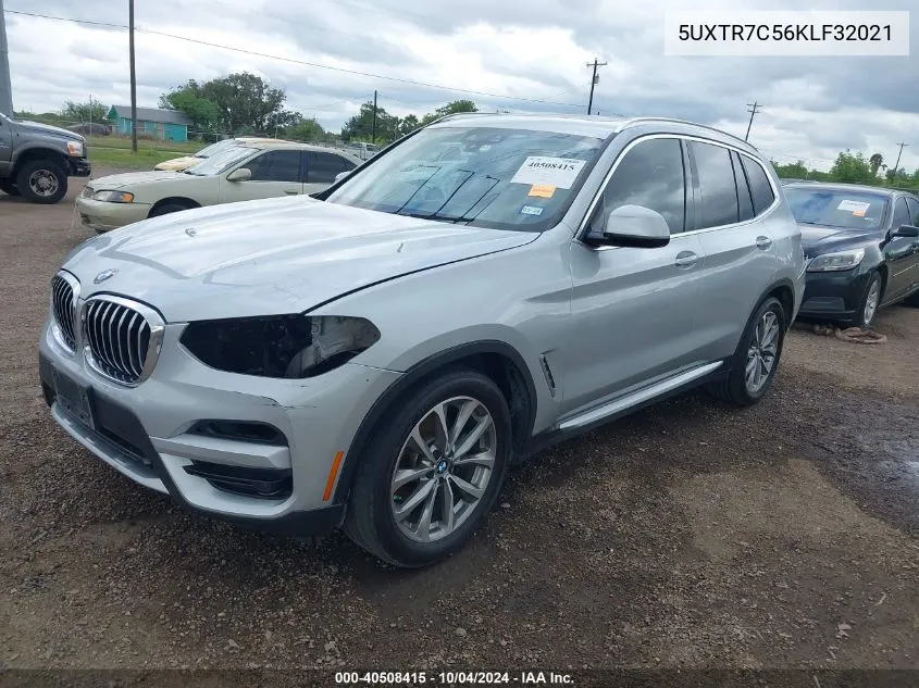 2019 BMW X3 Sdrive30I VIN: 5UXTR7C56KLF32021 Lot: 40508415