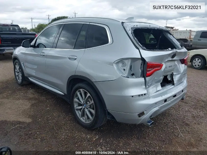 2019 BMW X3 Sdrive30I VIN: 5UXTR7C56KLF32021 Lot: 40508415