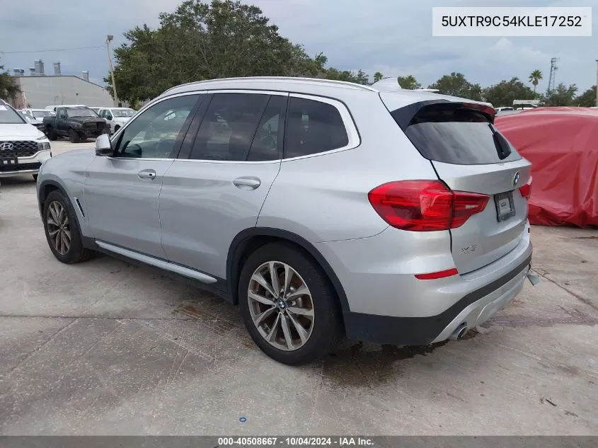 5UXTR9C54KLE17252 2019 BMW X3 xDrive30I