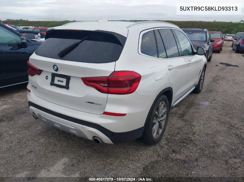 2019 BMW X3 xDrive30I VIN: 5UXTR9C58KLD93313 Lot: 40517079