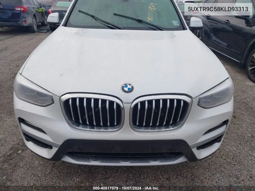 2019 BMW X3 xDrive30I VIN: 5UXTR9C58KLD93313 Lot: 40517079