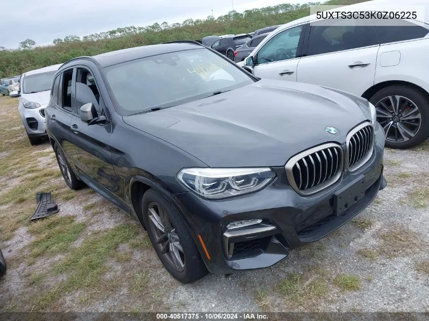 5UXTS3C53K0Z06225 2019 BMW X3 M40I