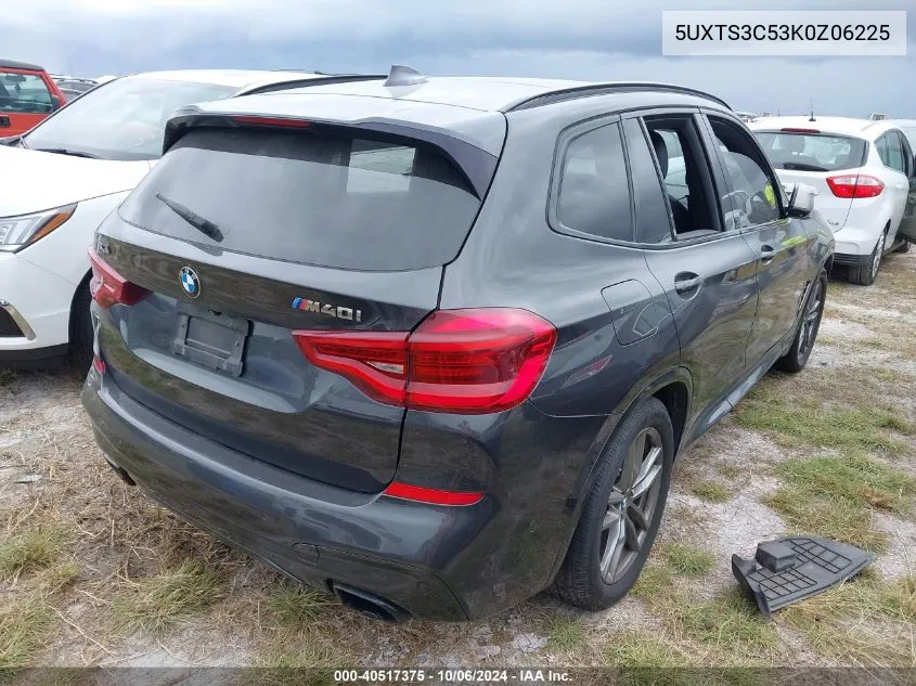 5UXTS3C53K0Z06225 2019 BMW X3 M40I