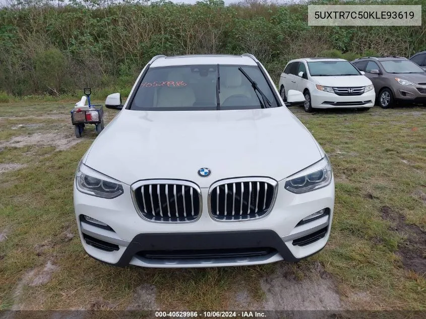 2019 BMW X3 Sdrive30I VIN: 5UXTR7C50KLE93619 Lot: 40529986