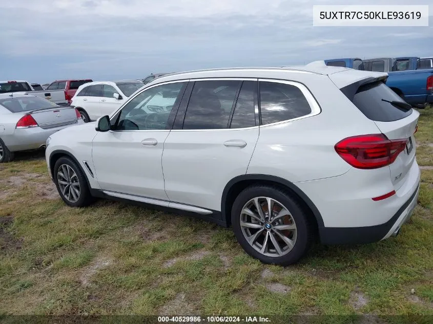 2019 BMW X3 Sdrive30I VIN: 5UXTR7C50KLE93619 Lot: 40529986