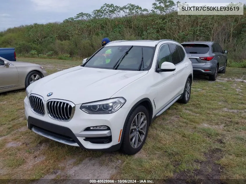 2019 BMW X3 Sdrive30I VIN: 5UXTR7C50KLE93619 Lot: 40529986