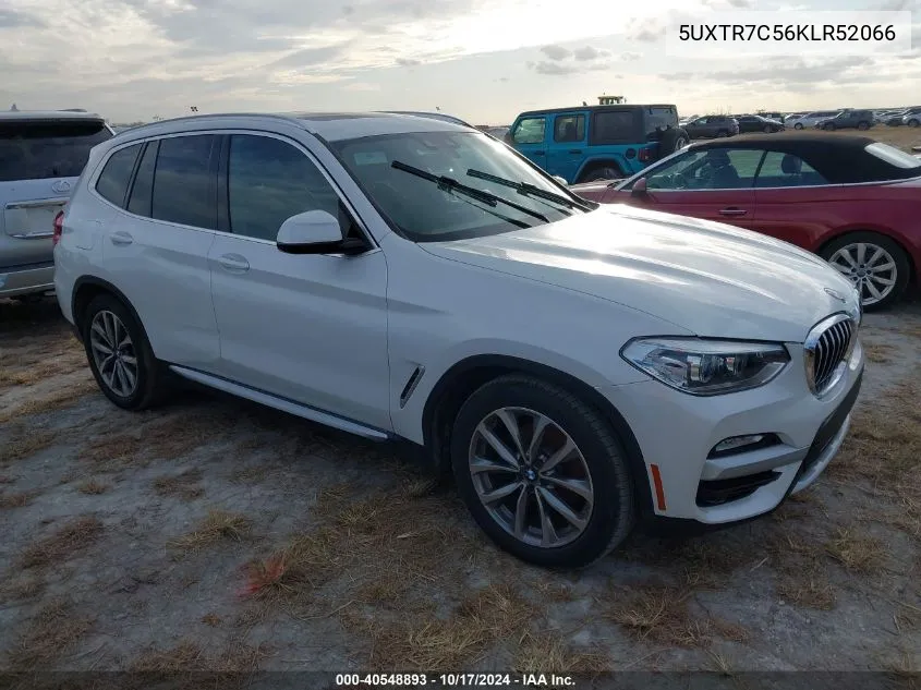 2019 BMW X3 Sdrive30I VIN: 5UXTR7C56KLR52066 Lot: 40548893