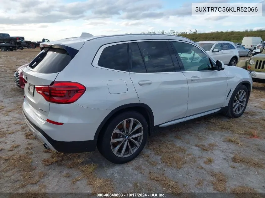 2019 BMW X3 Sdrive30I VIN: 5UXTR7C56KLR52066 Lot: 40548893