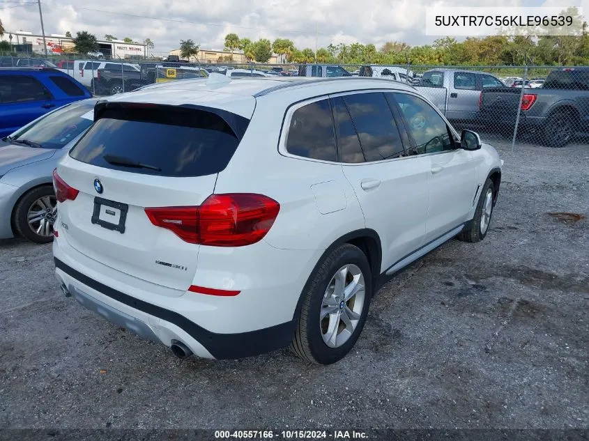 2019 BMW X3 Sdrive30I VIN: 5UXTR7C56KLE96539 Lot: 40557166