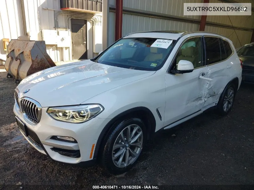 2019 BMW X3 xDrive30I VIN: 5UXTR9C5XKLD96682 Lot: 40610471