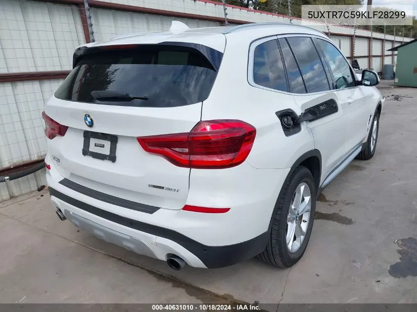 2019 BMW X3 Sdrive30I VIN: 5UXTR7C59KLF28299 Lot: 40631010