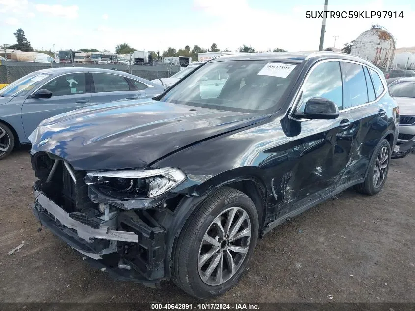 2019 BMW X3 xDrive30I VIN: 5UXTR9C59KLP97914 Lot: 40642891