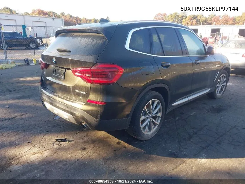 2019 BMW X3 xDrive30I VIN: 5UXTR9C58KLP97144 Lot: 40654959