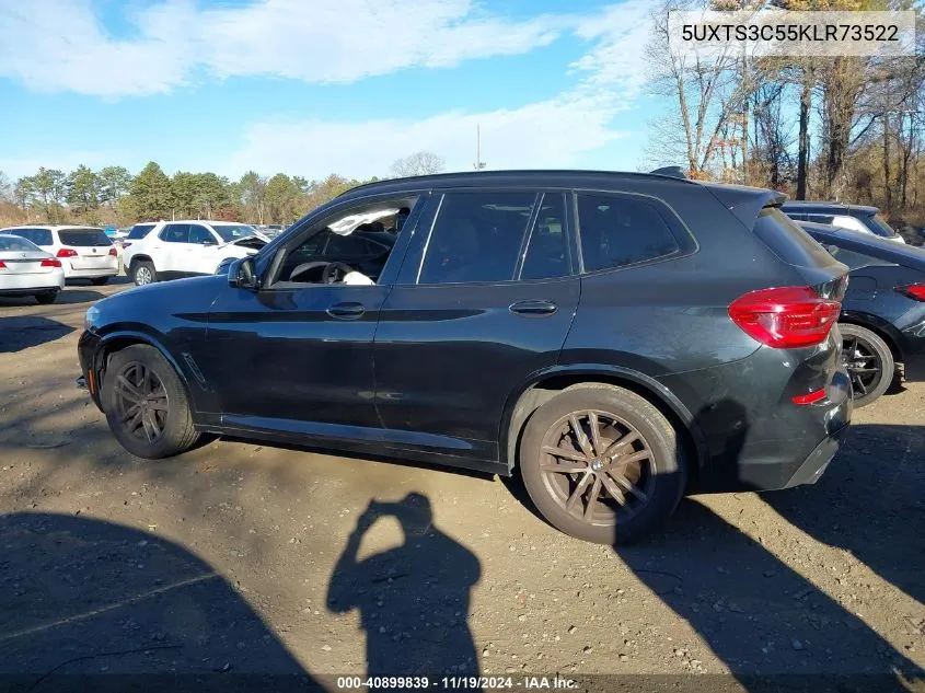 2019 BMW X3 M40I VIN: 5UXTS3C55KLR73522 Lot: 40899839