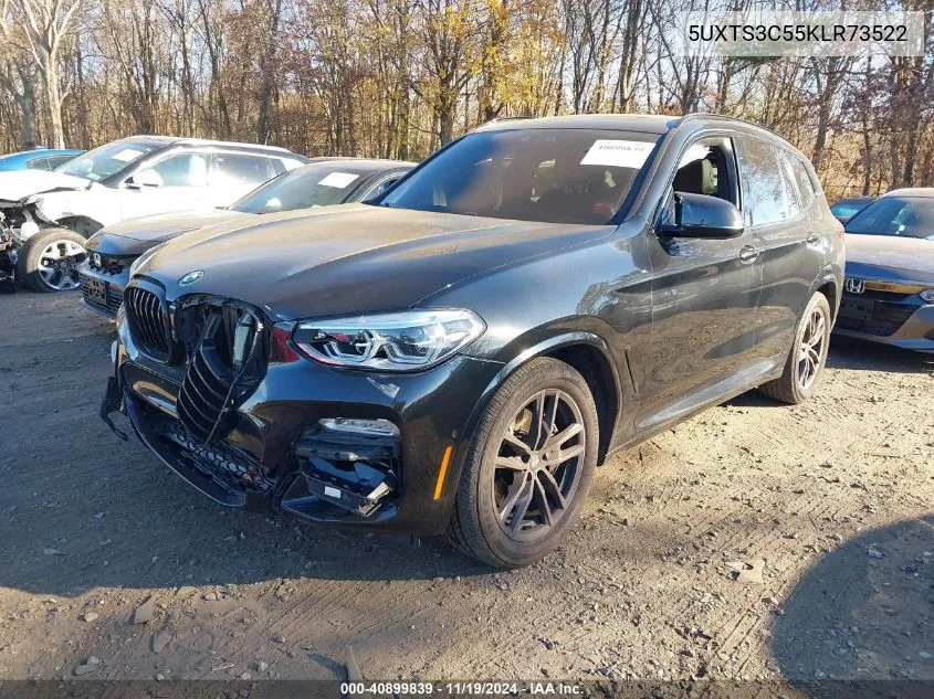 2019 BMW X3 M40I VIN: 5UXTS3C55KLR73522 Lot: 40899839