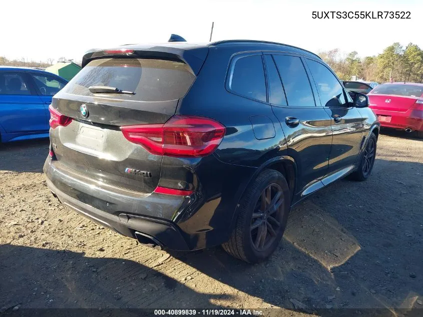 2019 BMW X3 M40I VIN: 5UXTS3C55KLR73522 Lot: 40899839