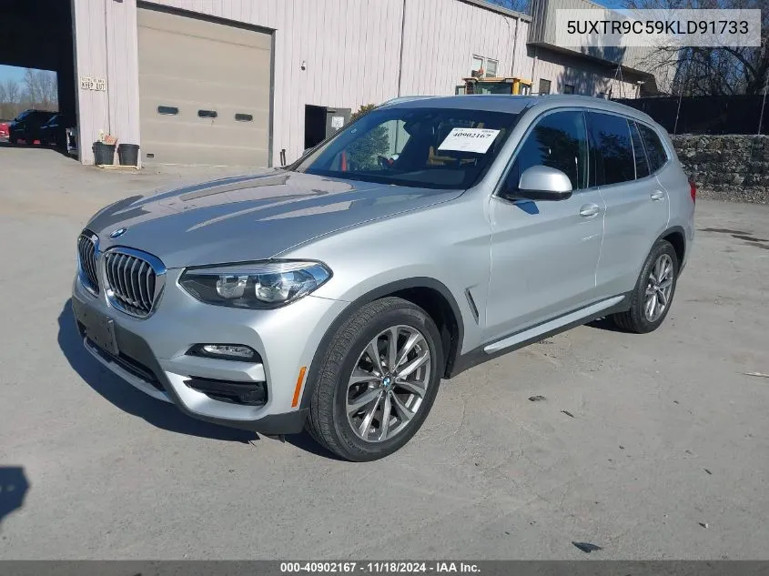 2019 BMW X3 xDrive30I VIN: 5UXTR9C59KLD91733 Lot: 40902167