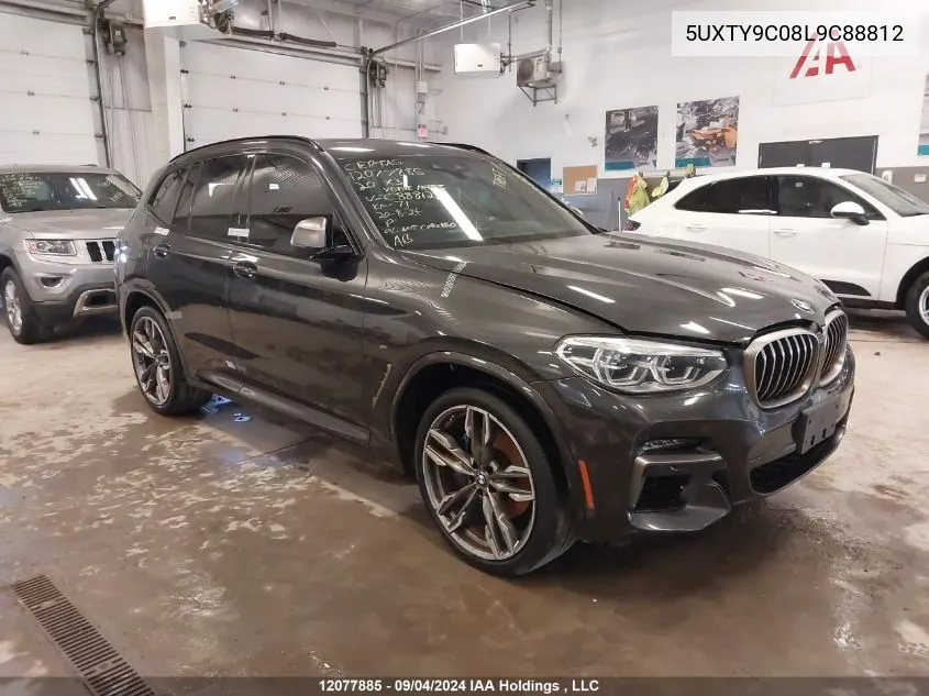 2020 BMW X3 xDrivem40I VIN: 5UXTY9C08L9C88812 Lot: 12077885